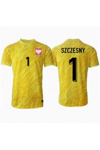 Fotbalové Dres Polsko Wojciech Szczesny #1 Brankářské Domácí Oblečení ME 2024 Krátký Rukáv